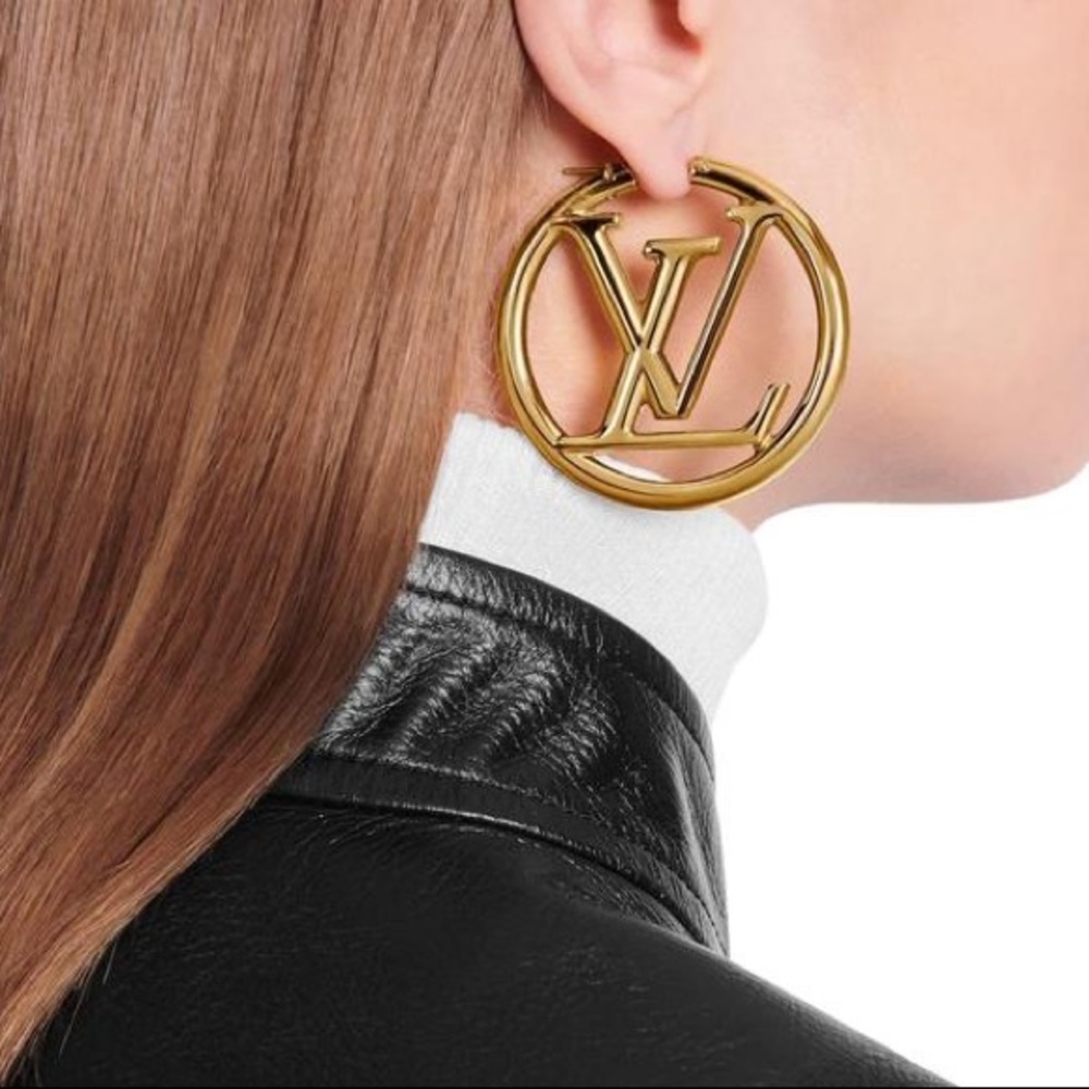 COPY - LOUIS VUITTON HOOP EARRINGS IN GOLD
